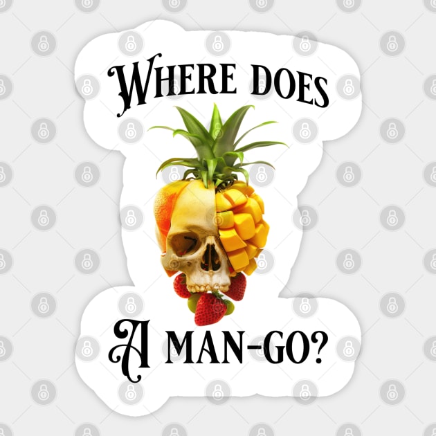 Man-Go: The Juicy Enigma Sticker by Steve